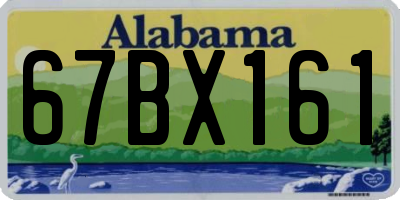 AL license plate 67BX161