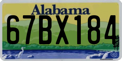 AL license plate 67BX184