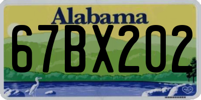 AL license plate 67BX202