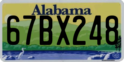 AL license plate 67BX248