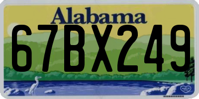 AL license plate 67BX249
