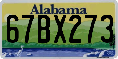AL license plate 67BX273