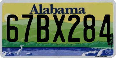 AL license plate 67BX284