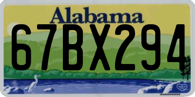 AL license plate 67BX294