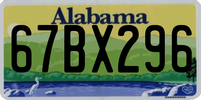 AL license plate 67BX296