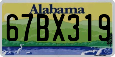 AL license plate 67BX319