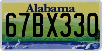 AL license plate 67BX330