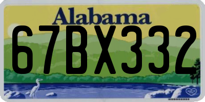 AL license plate 67BX332