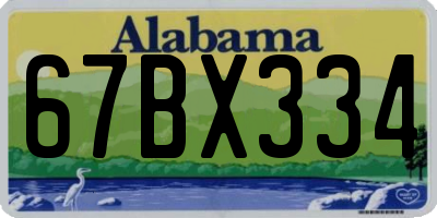AL license plate 67BX334