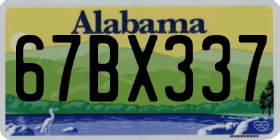 AL license plate 67BX337