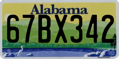 AL license plate 67BX342
