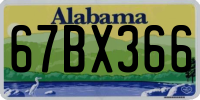 AL license plate 67BX366