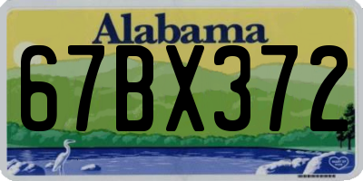 AL license plate 67BX372