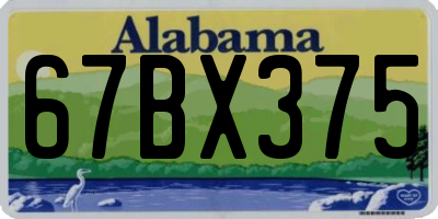AL license plate 67BX375