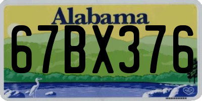AL license plate 67BX376