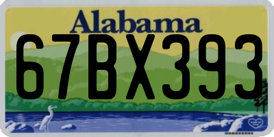 AL license plate 67BX393