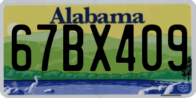 AL license plate 67BX409