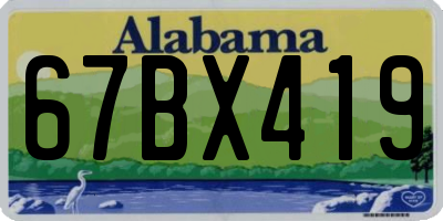 AL license plate 67BX419