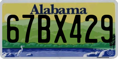 AL license plate 67BX429