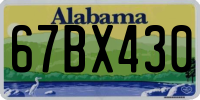AL license plate 67BX430