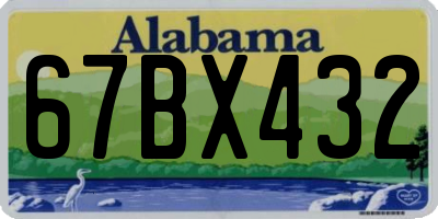 AL license plate 67BX432