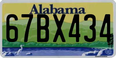 AL license plate 67BX434