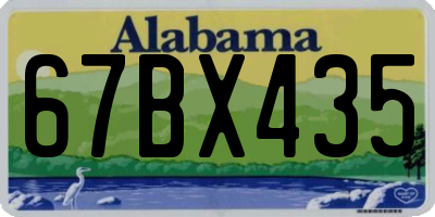 AL license plate 67BX435