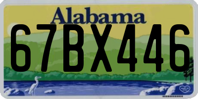 AL license plate 67BX446