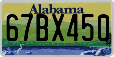 AL license plate 67BX450