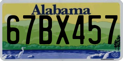 AL license plate 67BX457