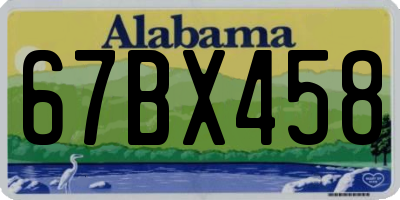 AL license plate 67BX458
