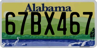 AL license plate 67BX467