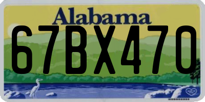 AL license plate 67BX470
