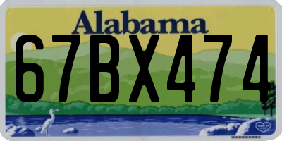 AL license plate 67BX474