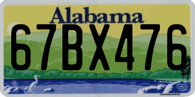 AL license plate 67BX476