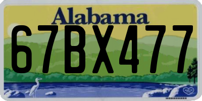 AL license plate 67BX477