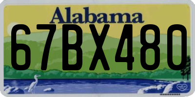 AL license plate 67BX480
