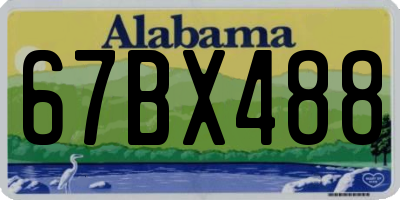 AL license plate 67BX488