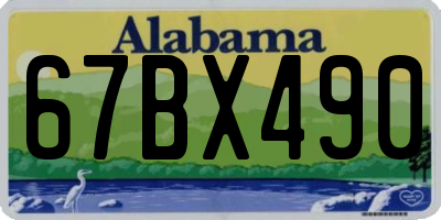 AL license plate 67BX490