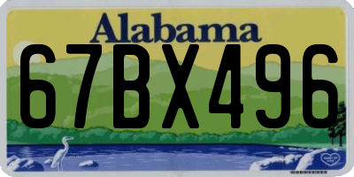 AL license plate 67BX496