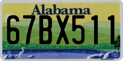 AL license plate 67BX511