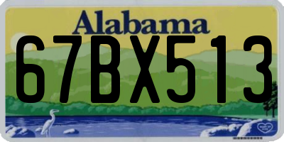 AL license plate 67BX513