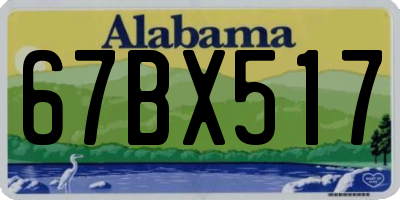 AL license plate 67BX517