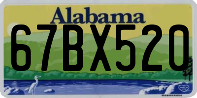 AL license plate 67BX520