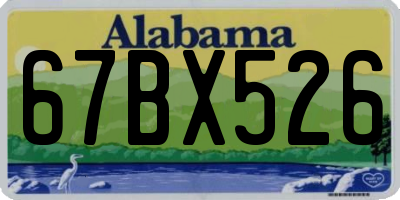 AL license plate 67BX526