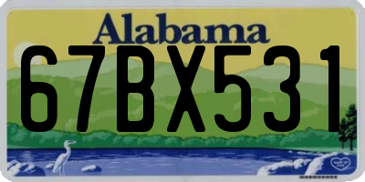 AL license plate 67BX531