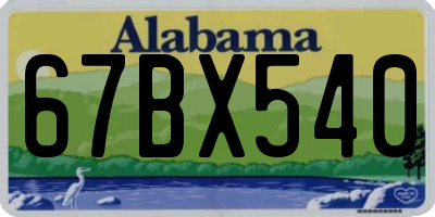 AL license plate 67BX540