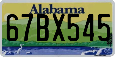 AL license plate 67BX545