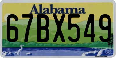 AL license plate 67BX549