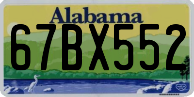 AL license plate 67BX552